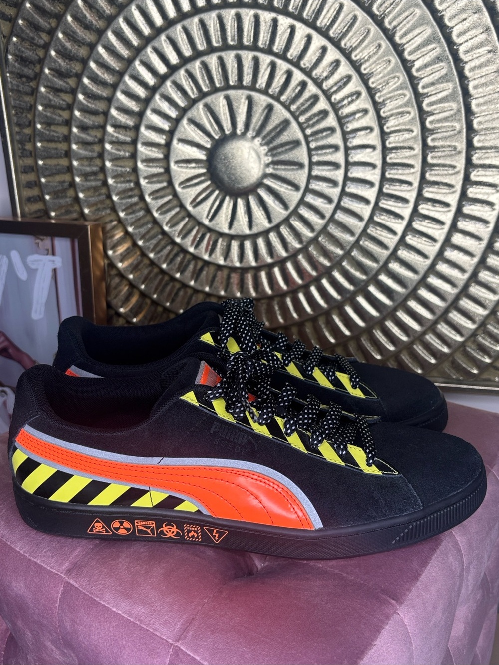 Men Puma Black Hazard Sneakers ☣️☢️⚠️ - Picture 2 of 9